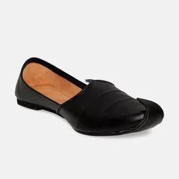 PANAHI Men Black Mojaris-image-10