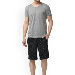 VIMAL JONNEY Men T-shirt With Shorts Night Suit-image-45