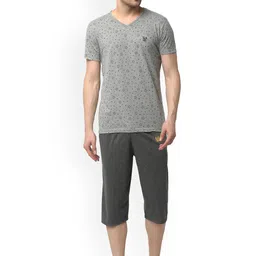 VIMAL JONNEY Men Printed T-shirt With Capris-image-87