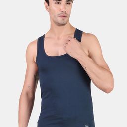 FREECULTR Men Organic Cotton Innerwear Gym Vests FC-CTN-VT-NVY-01-image-44