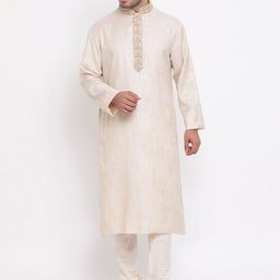 ZOIS Men Embroidered Regular Thread Work Kurta with Churidar-32