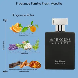 MARKQUES Men Mikkel Luxury Pour Homme Eau De Parfum With Watch - 100ml image 4
