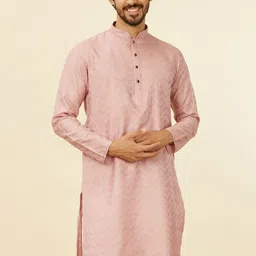 Manyavar Men Regular Kurta with Pyjamas image 2
