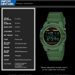 Shocknshop Men Dial & Straps Digital Multi Function Watch WCH23Green image 4