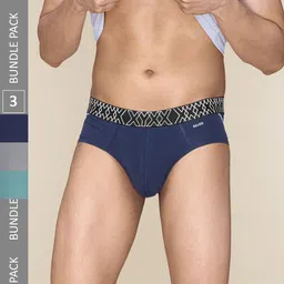 XYXX Pack Of 3 Anti-Microbial Basic Briefs XYBRF3PCKN854-29