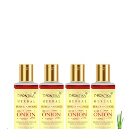 DRONTIKA Set Of 4 Herbal Pure & Natural Red Onion Oil - 100ml Each-12