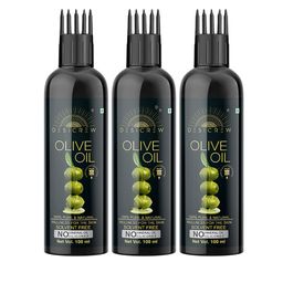 Desi Crew Set Of 3 Olive Massage Oil - 100 ml Each-6