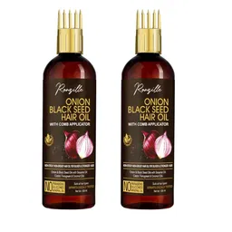 Ronzille Set of 2 Onion Black Seed Hair Oil with Comb Applicator - 100 ml-2