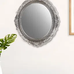NM Grey Oval Shaped Wall Mirror-image-84