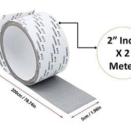 bellveen Waterproof Sticky Netting Screen Anti-Mosquito Mesh Window Hole Patch Repair Tape | 2 Inch X 2 Meter image 3