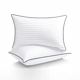 Pum Pum White 2 Pieces Fibre Filled Ultra Soft Sleep Pillow-image-17