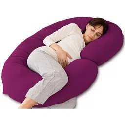 Pum Pum Purple C Shape Maternity Hollow Fiber Pillow-6