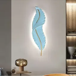 VAS collection home Blue Textured Wall Decor Plate-picture-4
