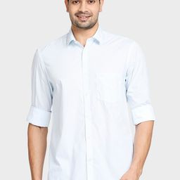 ColorPlus Men Blue Tailored Fit Opaque Printed Casual Shirt-image-58
