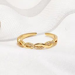 JOKER & WITCH Stone Studded Adjustable Finger Ring-26