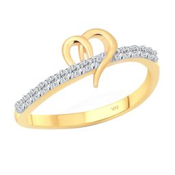 Vighnaharta Gold-Plated Cubic Zirconia Studded Finger Ring-35