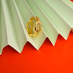 SOHI Gold-Plated Designer Finger Ring-image-21