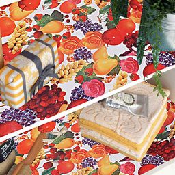 Dakshya Industries Red & White Fruit Printed PVC Shelf Liner-image-24