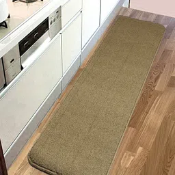 Saral Home Gold-Toned Solid Anti-Skid Floor Runner-21