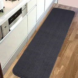 Saral Home Unisex Grey Solid Anti-Skid Floor Runner-49