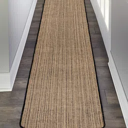 Saral Home Black & Beige Textured Jute Anti-Skid Floor Runner-20