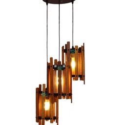 MFD HOME FURNISHING Brown Ceiling Lamp image 2