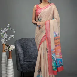 RACHNA Floral Zari Ready to Wear Saree-picture-3