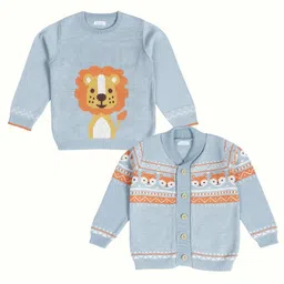 Greendeer Kids Pack of 2 Graphic Self Design Pure Cotton Pullover-picture-39