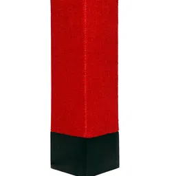 foziq Brown & Red Rectangular Wooden Table Lamp image 5