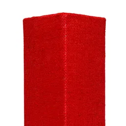 foziq Brown & Red Rectangular Wooden Table Lamp image 4