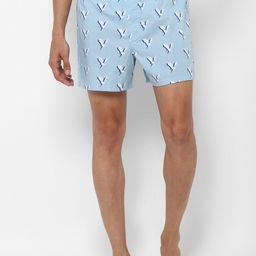 AMERICAN EAGLE OUTFITTERS Men Blue & White Printed Cotton Boxers WEC0231452400-image-46
