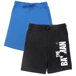 DC by Wear Your Mind Boys Pack Of 2 Blue & Black Batman Shorts-image-65