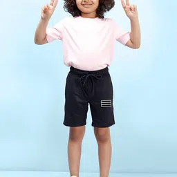 NUSYL Boys Mid-Rise Geometric Printed Casual Cotton Shorts-image-80
