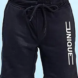 NUSYL Boys Typography Printed Mid-Rise Shorts-image-6