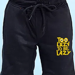 NUSYL Boys Mid-Rise Typography Printed Casual Shorts-picture-36