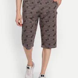 ZEFFIT Men Conversational Printed Mid-Rise Cotton Knee Length Outdoor Shorts-picture-48