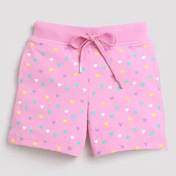 Tiny Girl Conversational Printed Mid Rise Cotton Outdoor Shorts-image-61