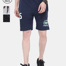 ARDEUR Men Pack of 3 Regular Pure Cotton Shorts-picture-23