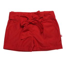 Nino Bambino Girls Red Organic Cotton Solid Regular Shorts-image-26