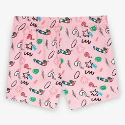 Urban Monkey Unisex Floral Printed Cotton Loose Fit Shorts-image-48