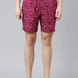 FASO Conversational Printed Pure Cotton Boxers SA3150-SQ-MAGENTAPURPLE-image-36