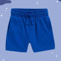 mothercare Infant Boys Blue Solid Pure Cotton Regular Shorts-image-78