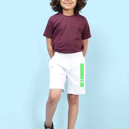 NUSYL Boys Mid Rise Striped Shorts-image-80