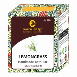 Passion Indulge Pack of 3 Natural Handmade Lemongrass Bath Bar Soaps-13