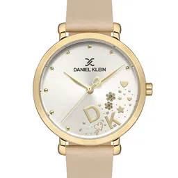 Daniel Klein Women Embellished Dial & Leather Straps Analogue Watch DK 1 13152-2-53