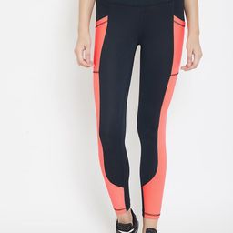 JUMP USA Color Blocked Anti-Microbial Ankle Length Training Tights-image-20