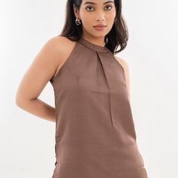 Halff Grey Tide Halter Neck Sleeveless Top-picture-28