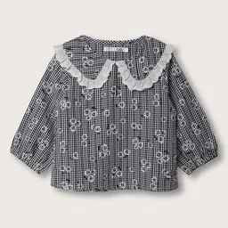 ELLE Girls Floral Printed Peter Pan Collar Top-picture-16