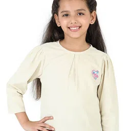 Purple United Kids Girls Puff Sleeve Cotton Corduroy Top-picture-3