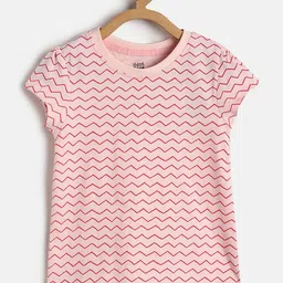 MINI KLUB Pink Geometric Regular Top-picture-53
